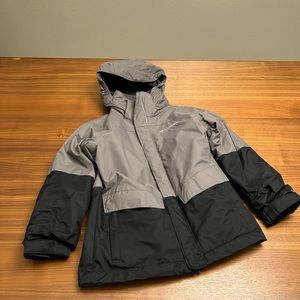 Columbia Kids Boys Interchange Omni Tech Hooded 3-in-1 Winter Jacket Size XS 6/7